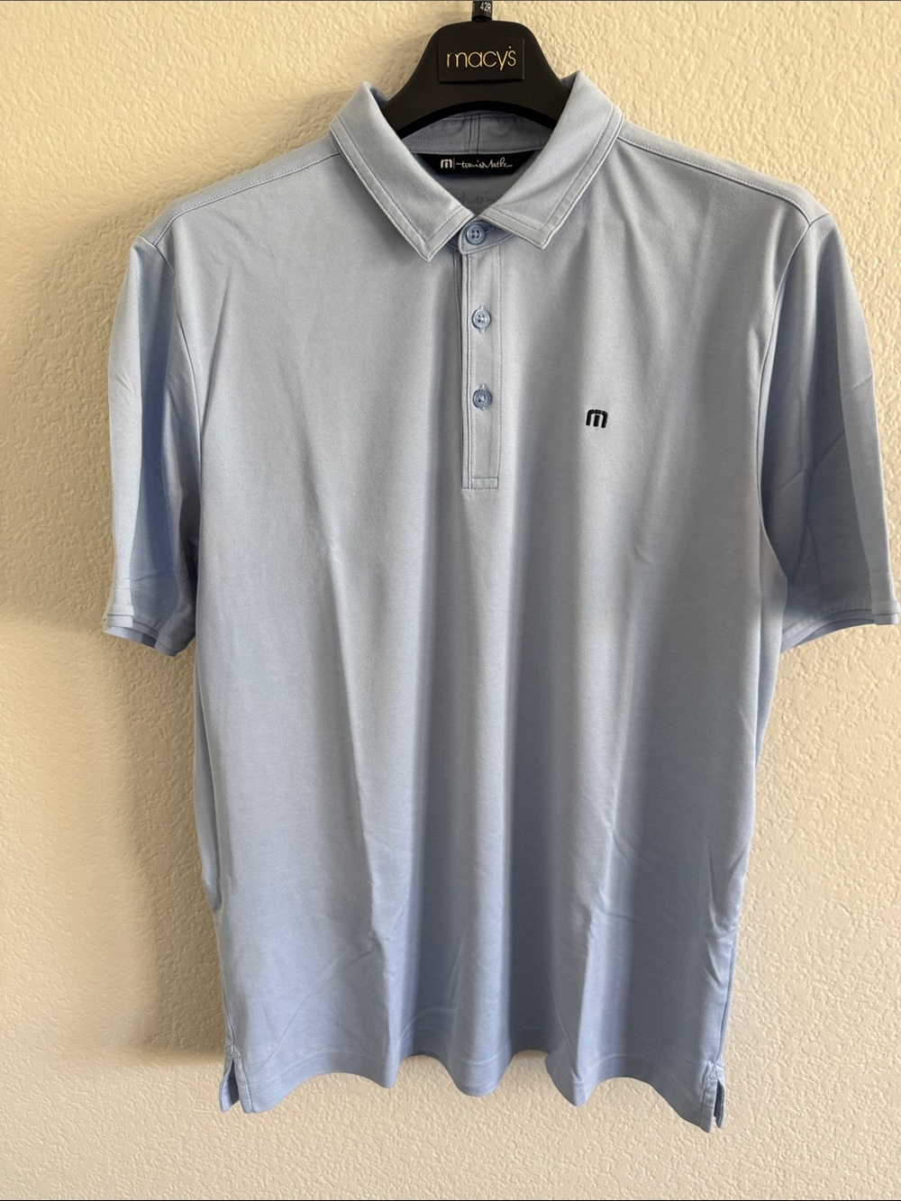 Travis Mathew Men’s Pale Blue Polo Shirt